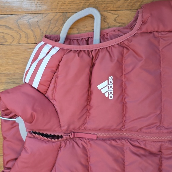 ADIDAS BRAND SIGNATURE WOMEN'S "WONDER RED" PUFFER DOWN VEST SIZE SMALL - Picture 5 of 16